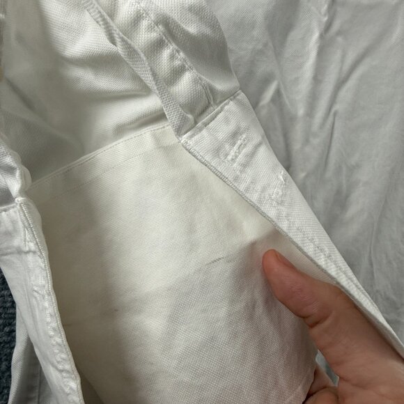 David Donahue 18 34/35 French Cuff Cotton White Button Up Shirt Men Solid Spread - Picture 7 of 16